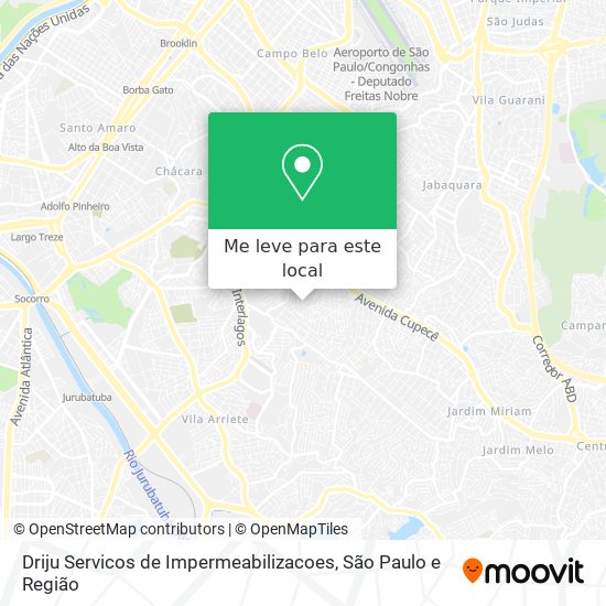 Driju Servicos de Impermeabilizacoes mapa