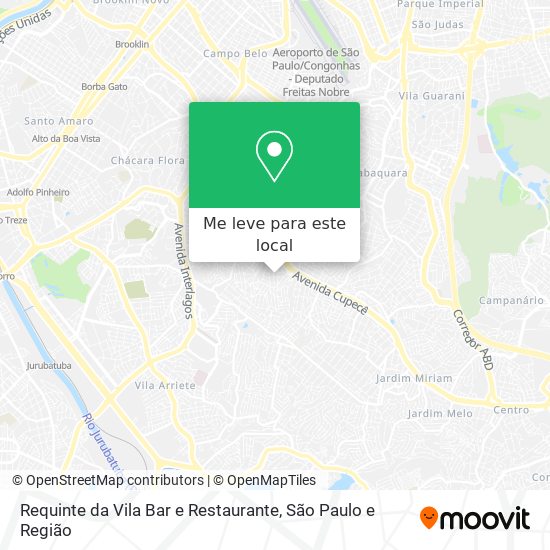 Requinte da Vila Bar e Restaurante mapa