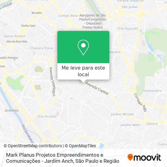 Mark Planus Projetos Empreendimentos e Comunicações - Jardim Anch mapa