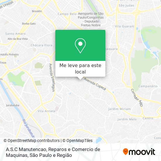 A.S.C Manutencao, Reparos e Comercio de Maquinas mapa