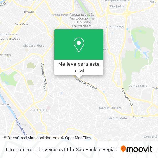 Lito Comércio de Veículos Ltda mapa