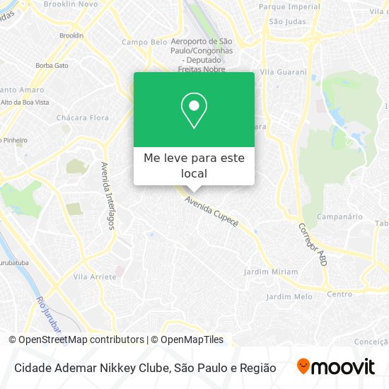 Cidade Ademar Nikkey Clube mapa