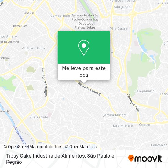 Tipsy Cake Industria de Alimentos mapa