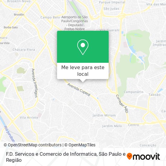 F.D. Servicos e Comercio de Informatica mapa