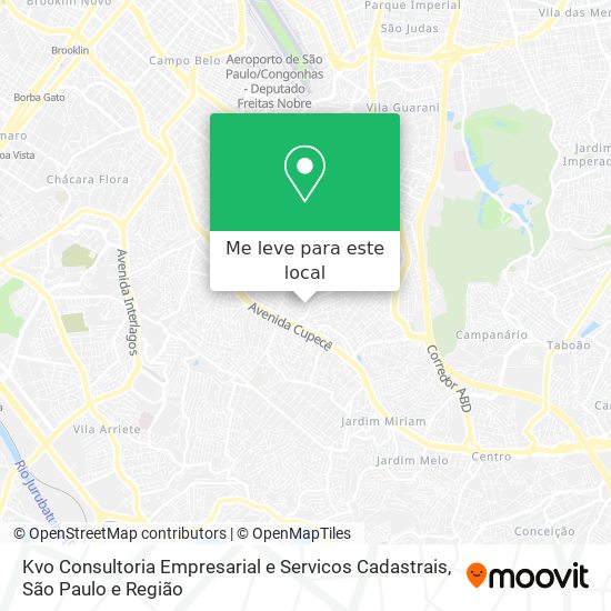 Kvo Consultoria Empresarial e Servicos Cadastrais mapa