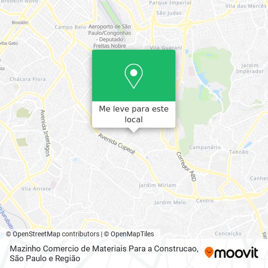 Mazinho Comercio de Materiais Para a Construcao mapa