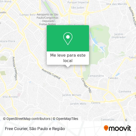 Free Courier mapa