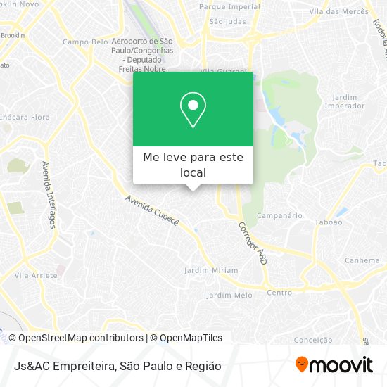 Js&AC Empreiteira mapa