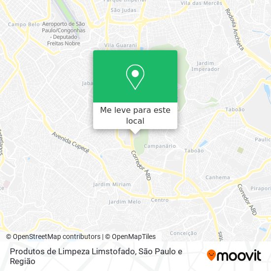Produtos de Limpeza Limstofado mapa
