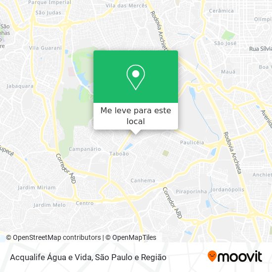 Acqualife Água e Vida mapa