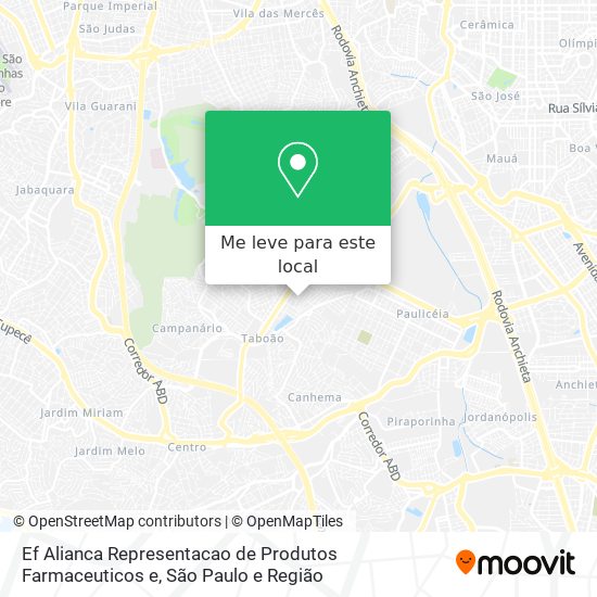 Ef Alianca Representacao de Produtos Farmaceuticos e mapa