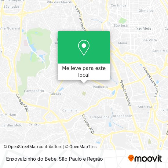 Enxovalzinho do Bebe mapa