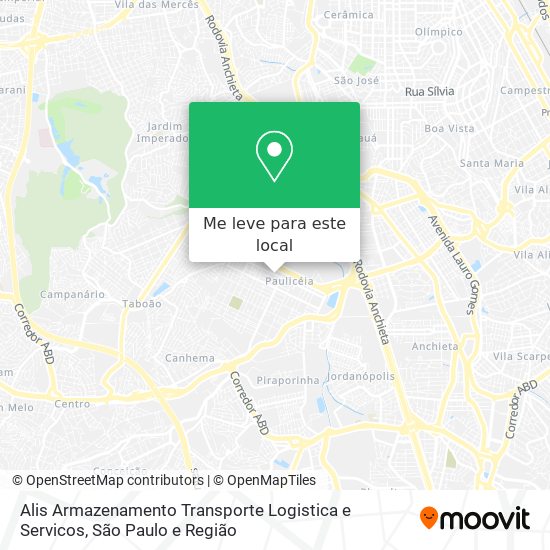 Alis Armazenamento Transporte Logistica e Servicos mapa