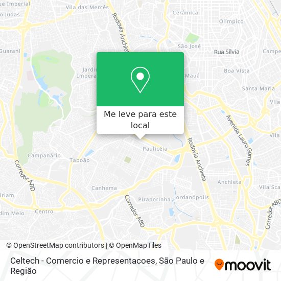 Celtech - Comercio e Representacoes mapa