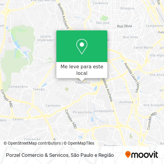 Porzel Comercio & Servicos mapa