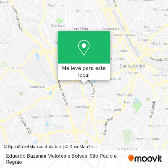 Eduardo Bazanini Malotes e Bolsas mapa