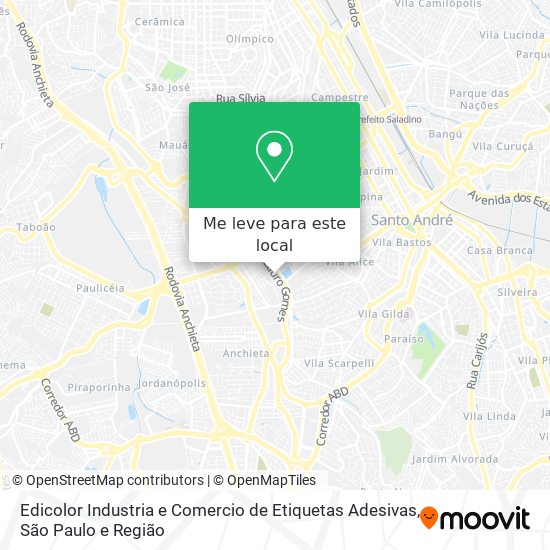 Edicolor Industria e Comercio de Etiquetas Adesivas mapa