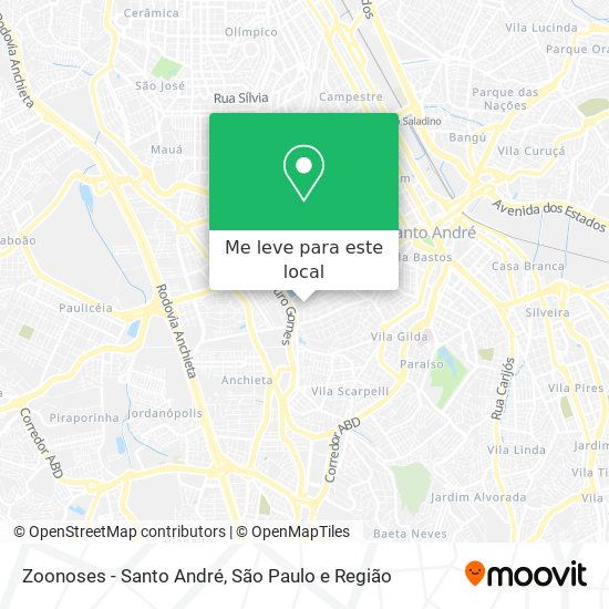 Zoonoses - Santo André mapa