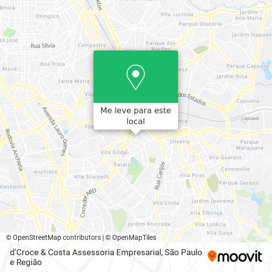 d'Croce & Costa Assessoria Empresarial mapa