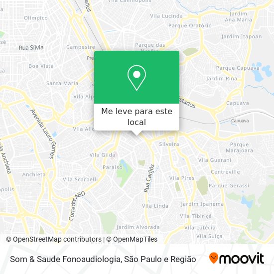 Som & Saude Fonoaudiologia mapa