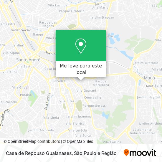 Casa de Repouso Guaianases mapa