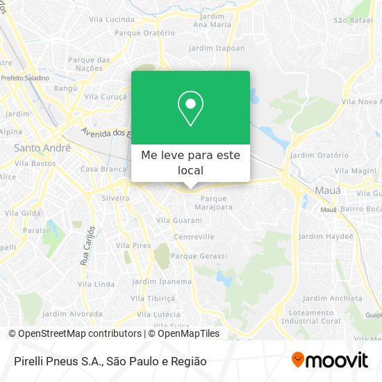 Pirelli Pneus S.A. mapa