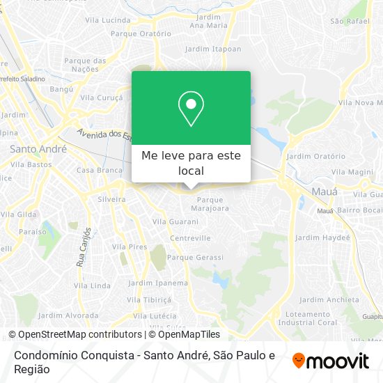 Condomínio Conquista - Santo André mapa