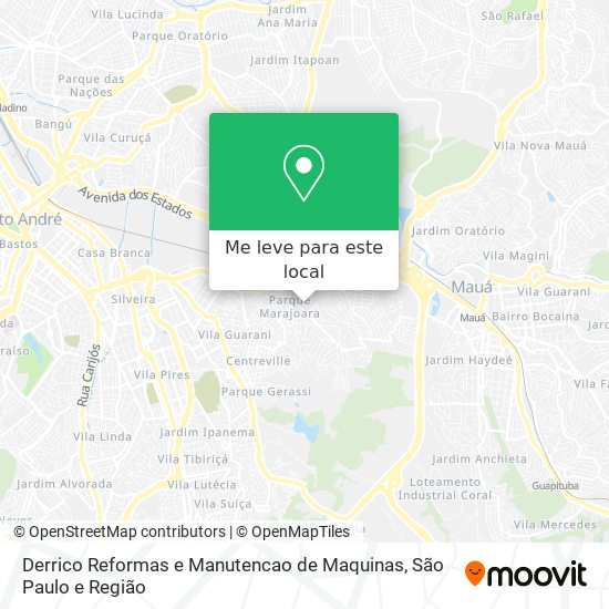 Derrico Reformas e Manutencao de Maquinas mapa