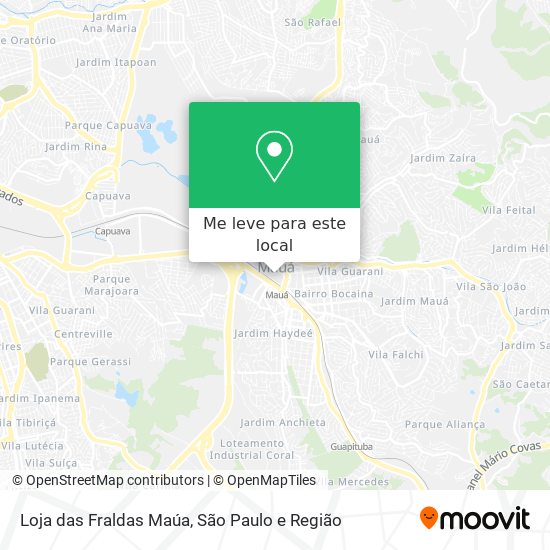 Loja das Fraldas Maúa mapa