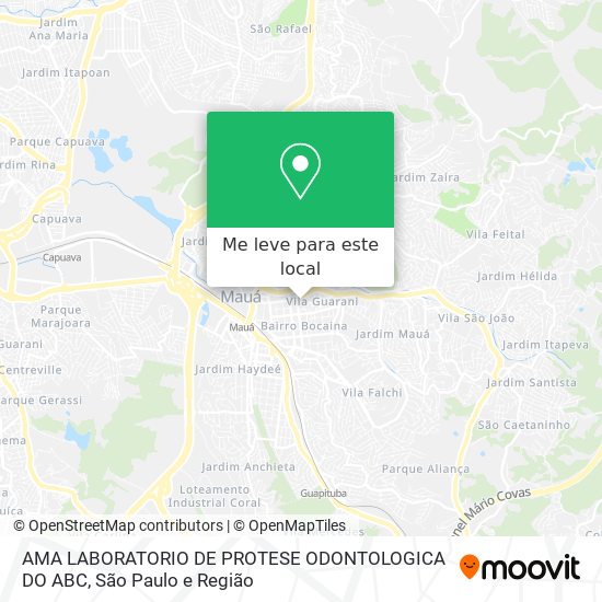 AMA LABORATORIO DE PROTESE ODONTOLOGICA DO ABC mapa