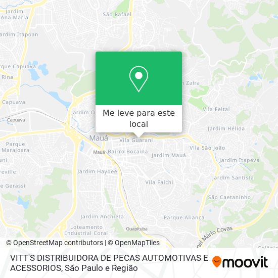 VITT'S DISTRIBUIDORA DE PECAS AUTOMOTIVAS E ACESSORIOS mapa