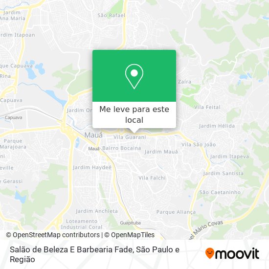 Salão de Beleza E Barbearia Fade mapa