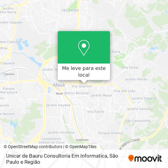 Unicar de Bauru Consultoria Em Informatica mapa