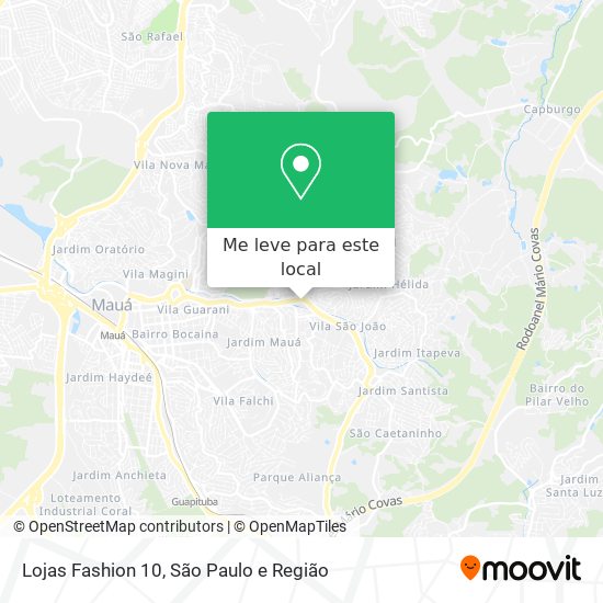 Lojas Fashion 10 mapa