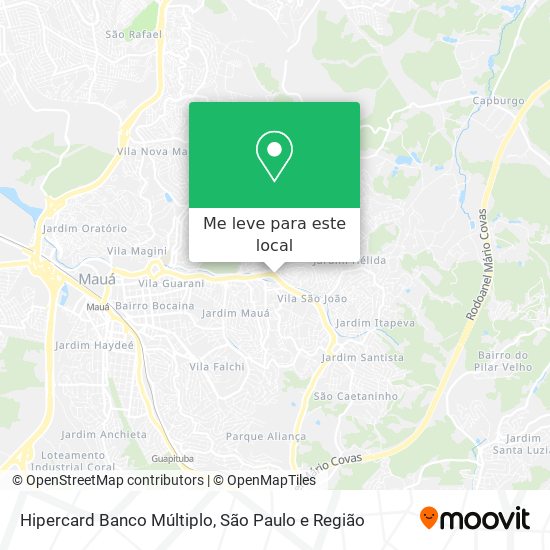 Hipercard Banco Múltiplo mapa