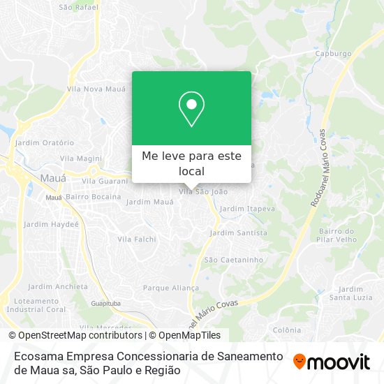 Ecosama Empresa Concessionaria de Saneamento de Maua sa mapa