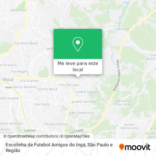 Escolinha de Futebol Amigos do Ingá mapa