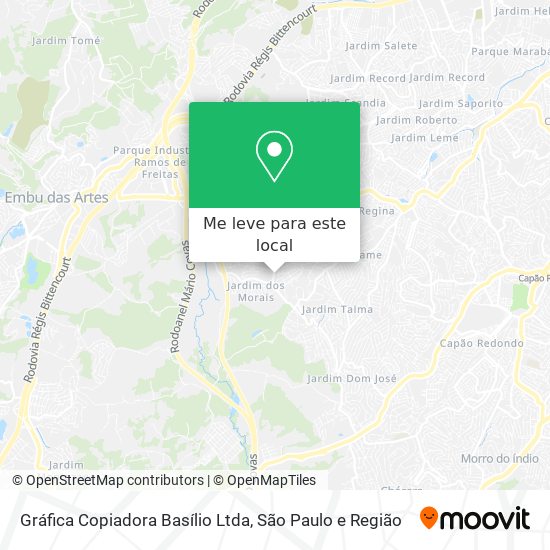 Gráfica Copiadora Basílio Ltda mapa