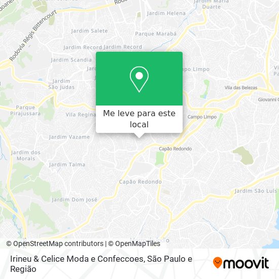 Irineu & Celice Moda e Confeccoes mapa