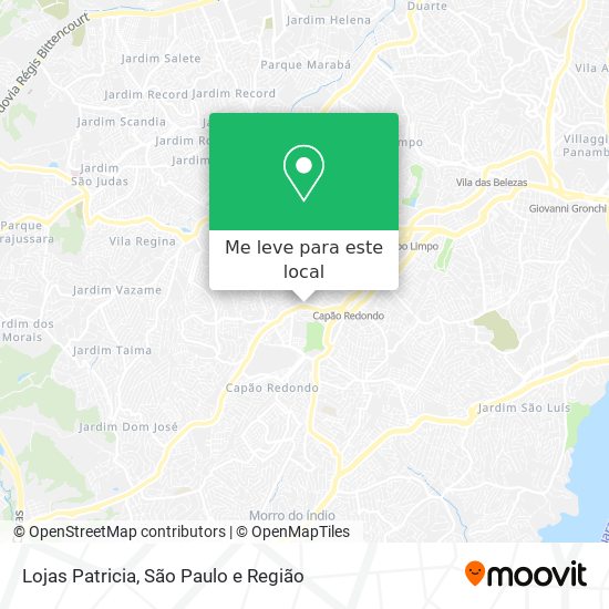 Lojas Patricia mapa