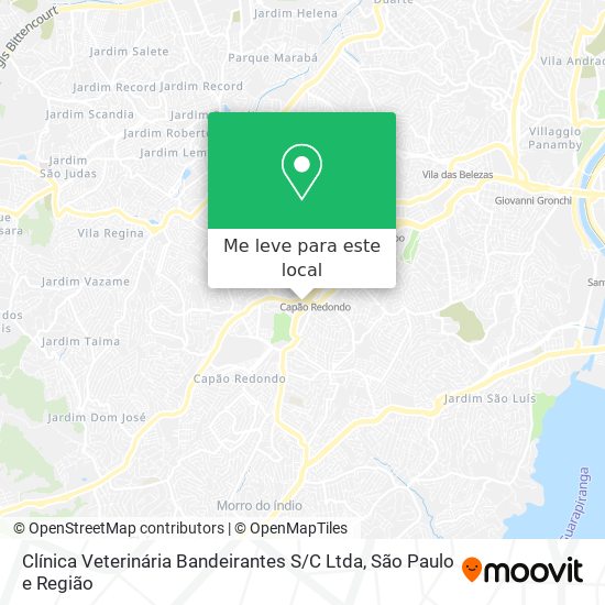 Clínica Veterinária Bandeirantes S / C Ltda mapa
