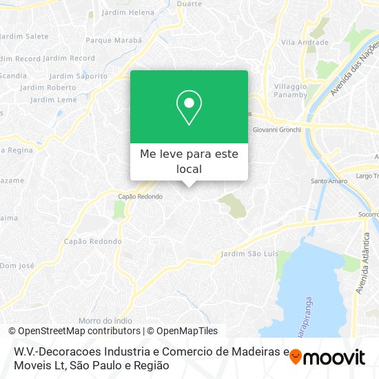 W.V.-Decoracoes Industria e Comercio de Madeiras e Moveis Lt mapa