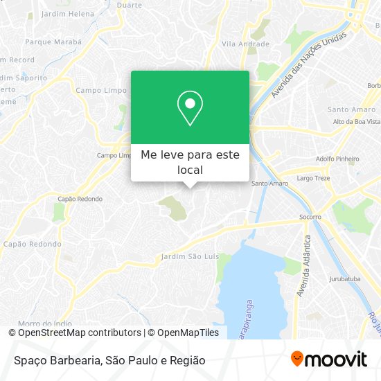 Spaço Barbearia mapa