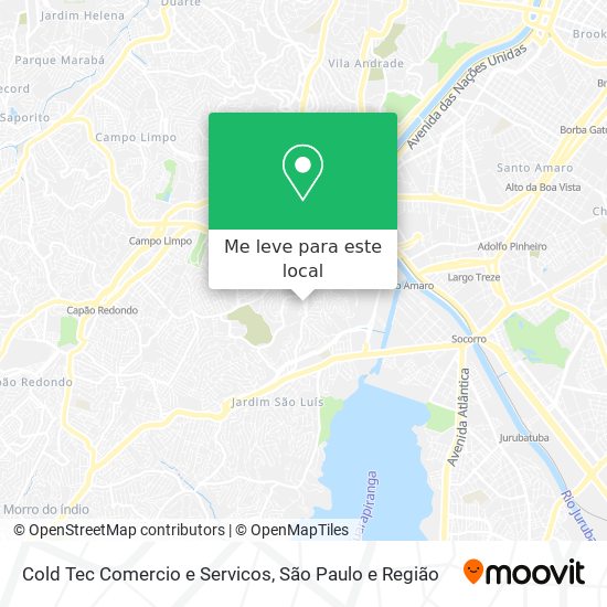 Cold Tec Comercio e Servicos mapa