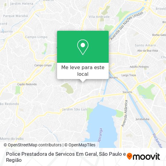 Police Prestadora de Servicos Em Geral mapa