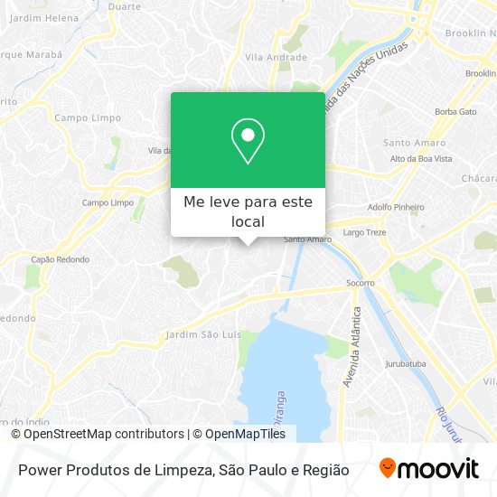 Power Produtos de Limpeza mapa