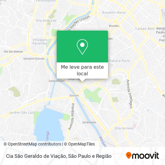 Cia São Geraldo de Viação mapa