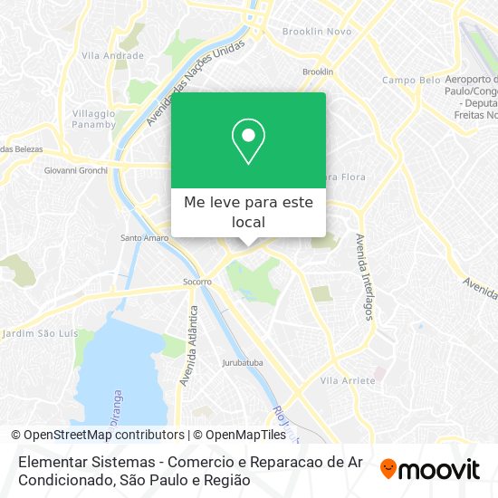 Elementar Sistemas - Comercio e Reparacao de Ar Condicionado mapa