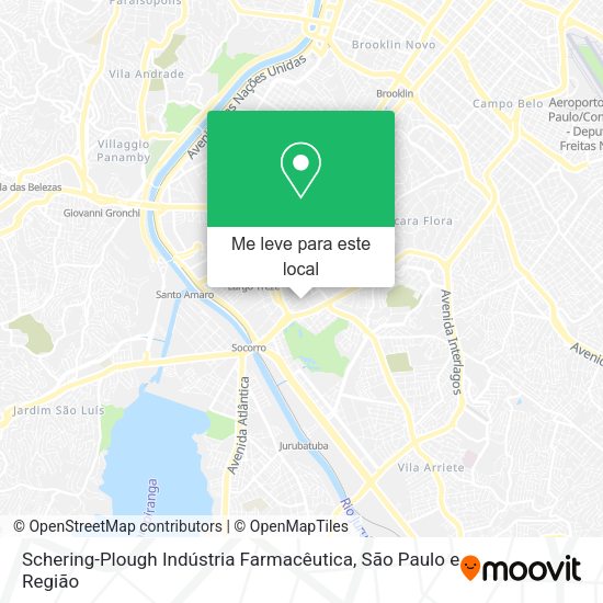 Schering-Plough Indústria Farmacêutica mapa