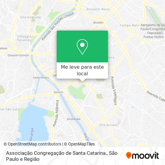 Associação Congregação de Santa Catarina. mapa